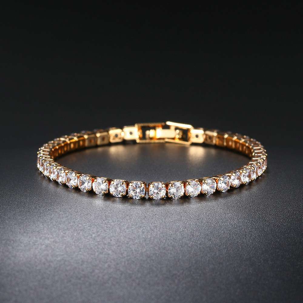 Gold Tennis Bracelet