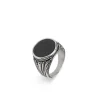 Silver Onyx Signet Ring