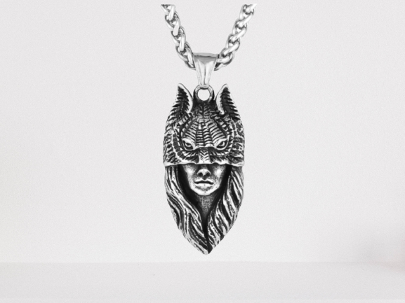 Norse She Wolf Pendant