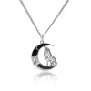 Onyx Wolf Necklace