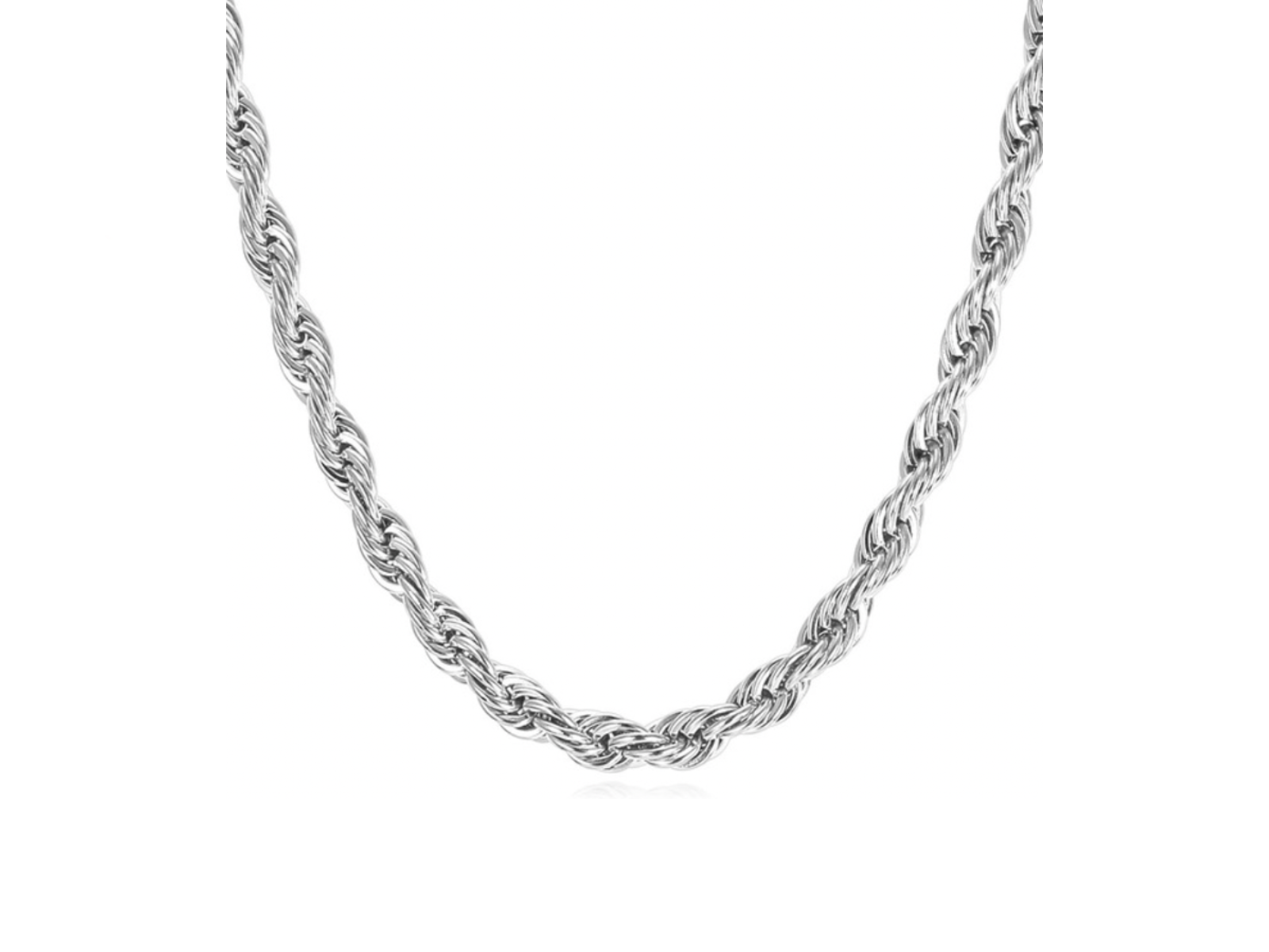 3mm Silver Rope Chain Mens Necklace Illicium London