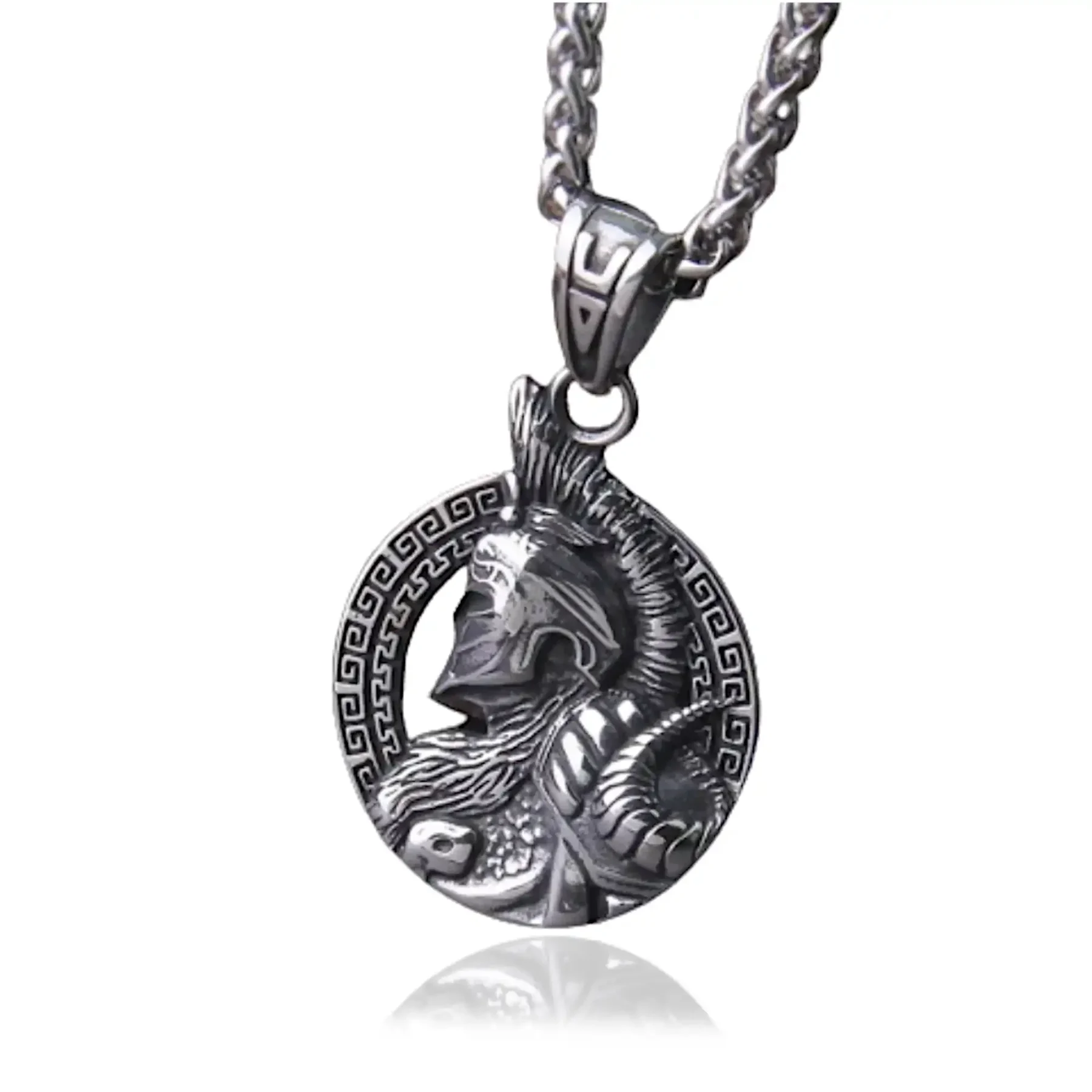 Silver Spartan Pendant