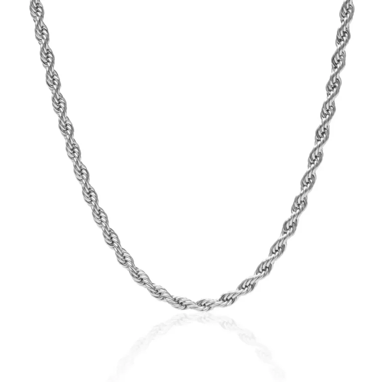 Silver rope chain 5mm