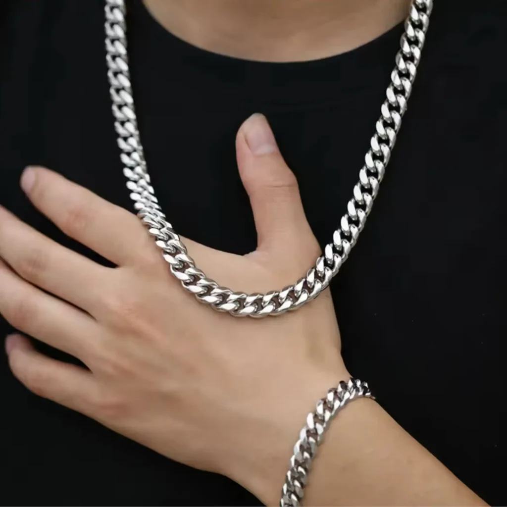 men's chain styles silver chain