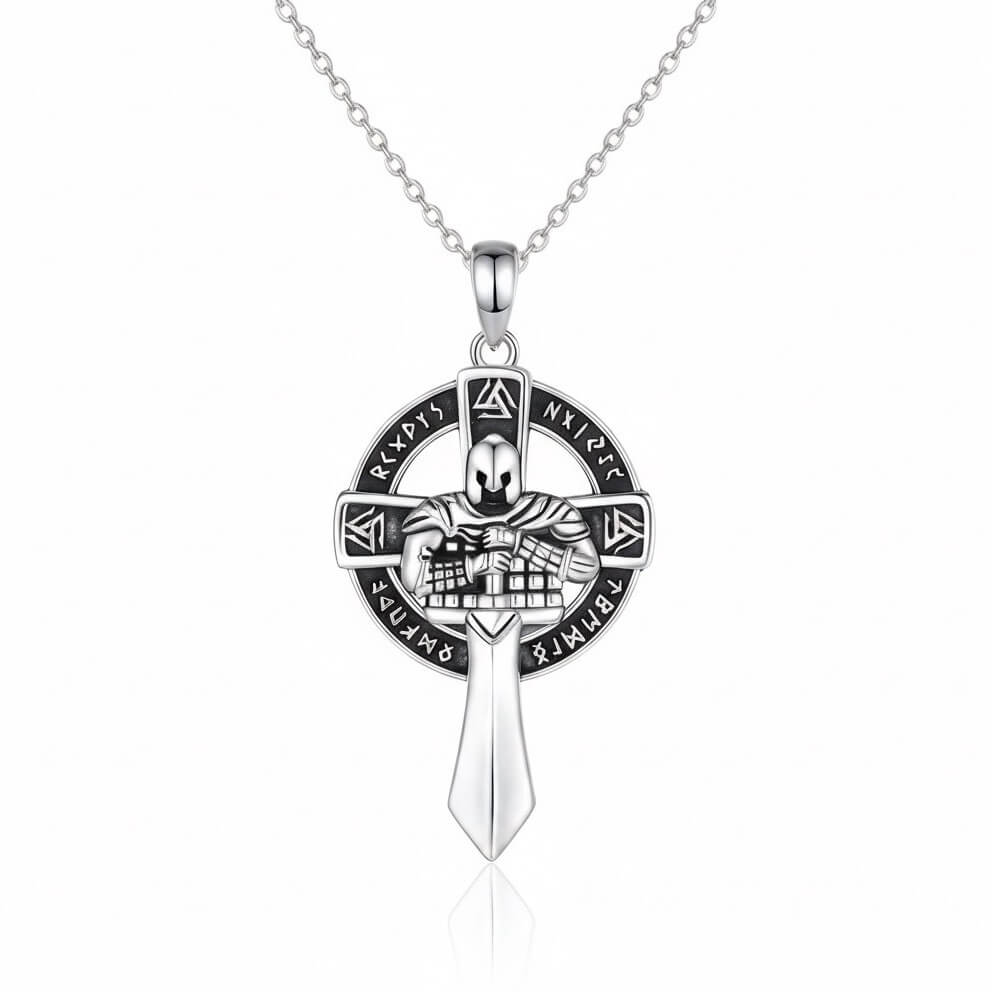 templar knight pendant necklace