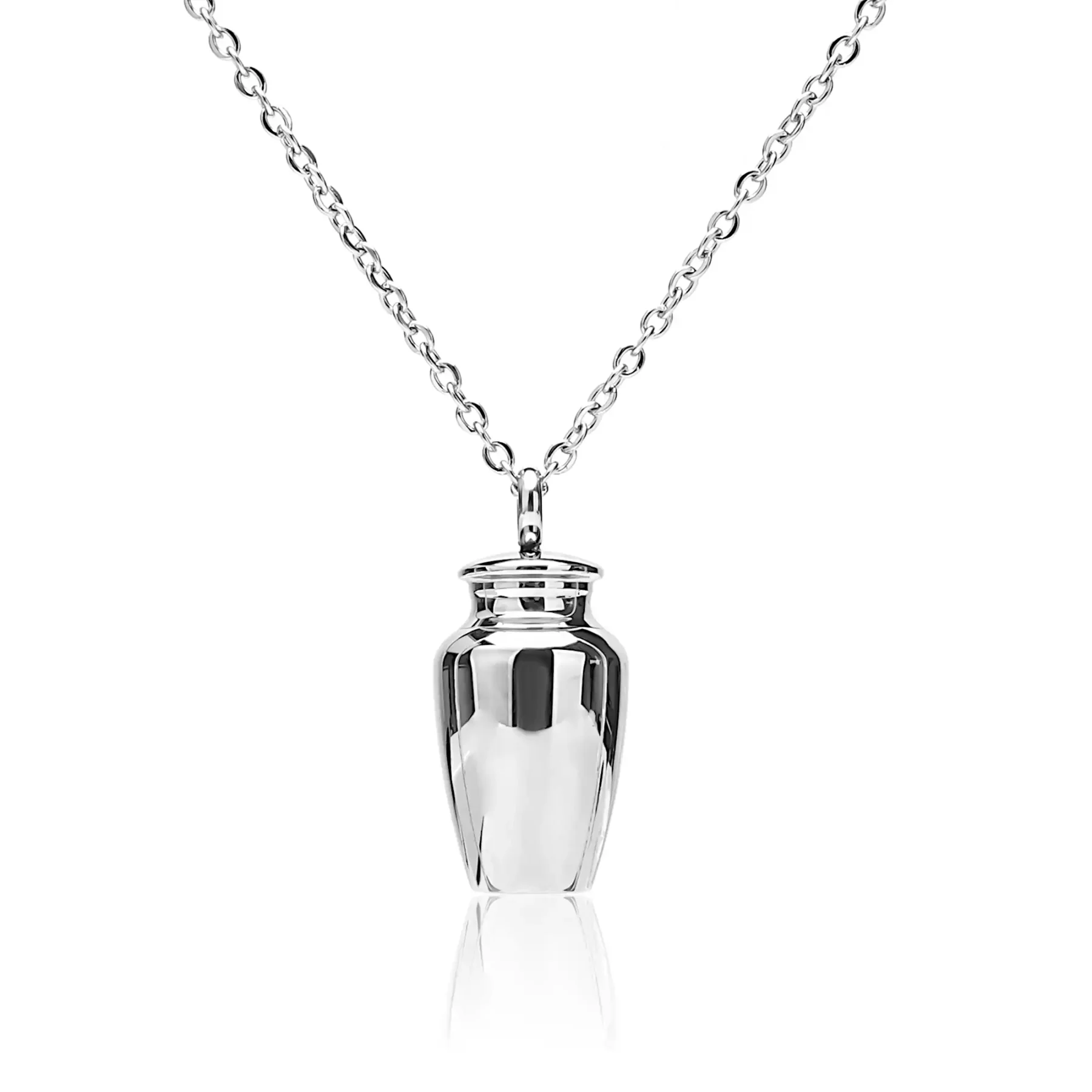 silver memorial necklace