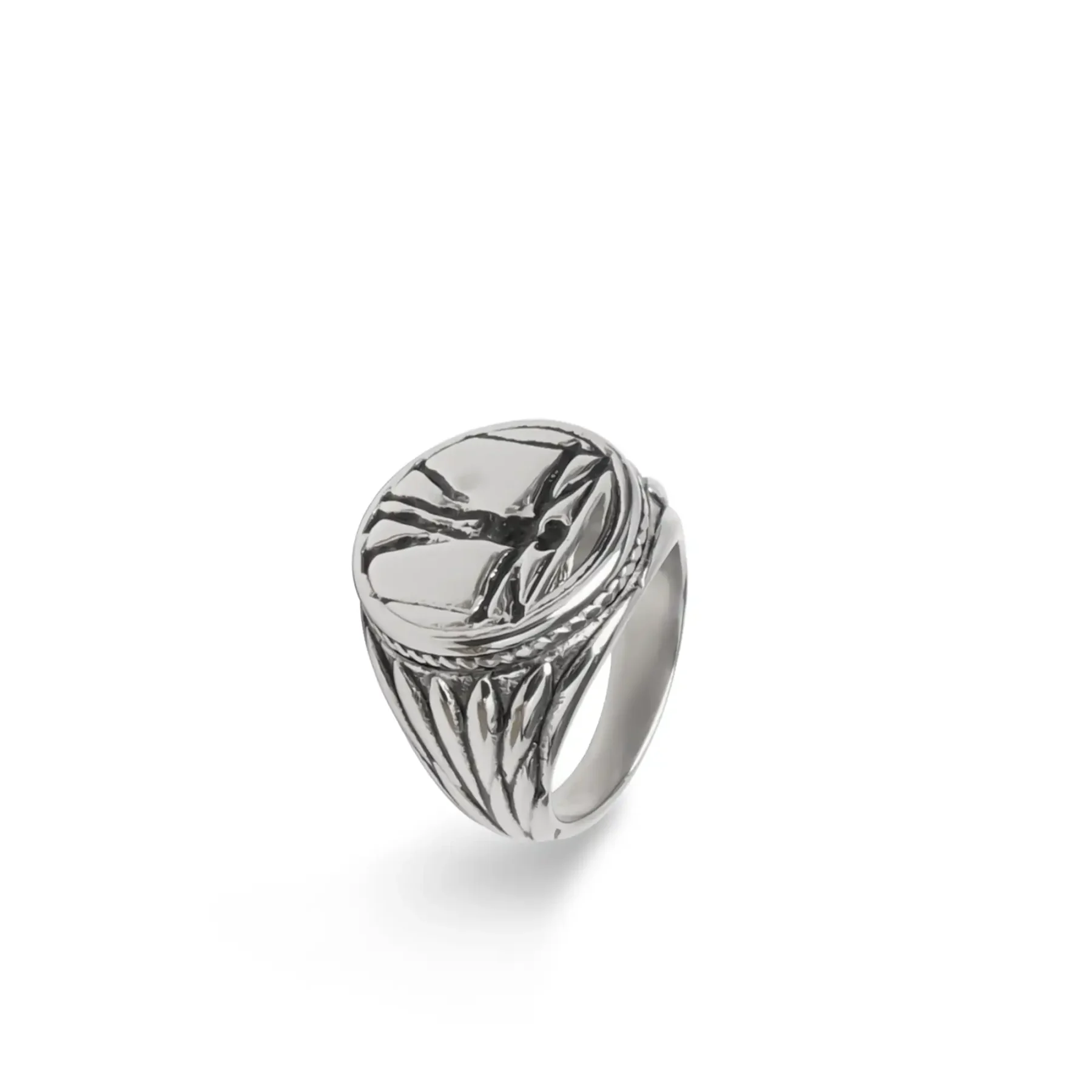 Silver Vitruvian Man Ring