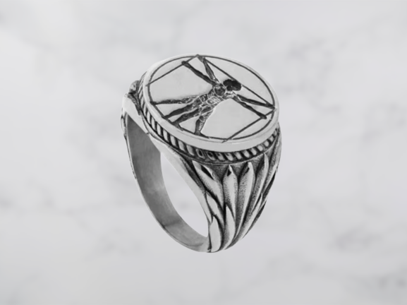 Vitruvian Man Ring