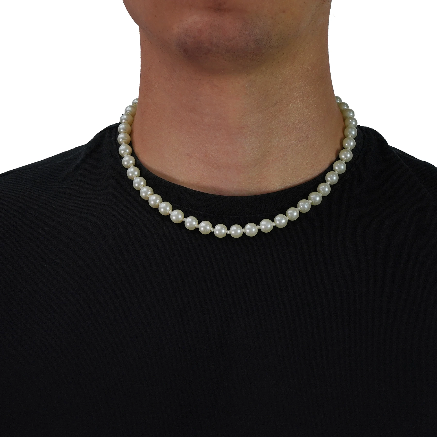 mens pearl chain