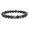 Silver Obsidian Bracelet