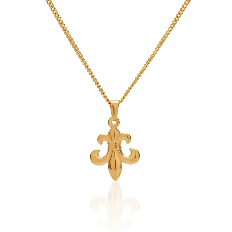 gold fleur de lis necklace