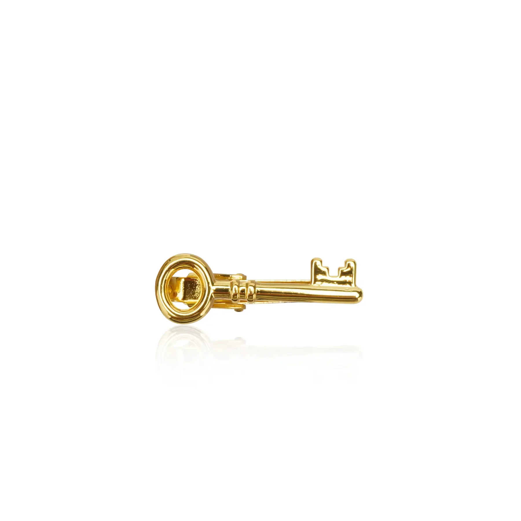 gold key tie clip