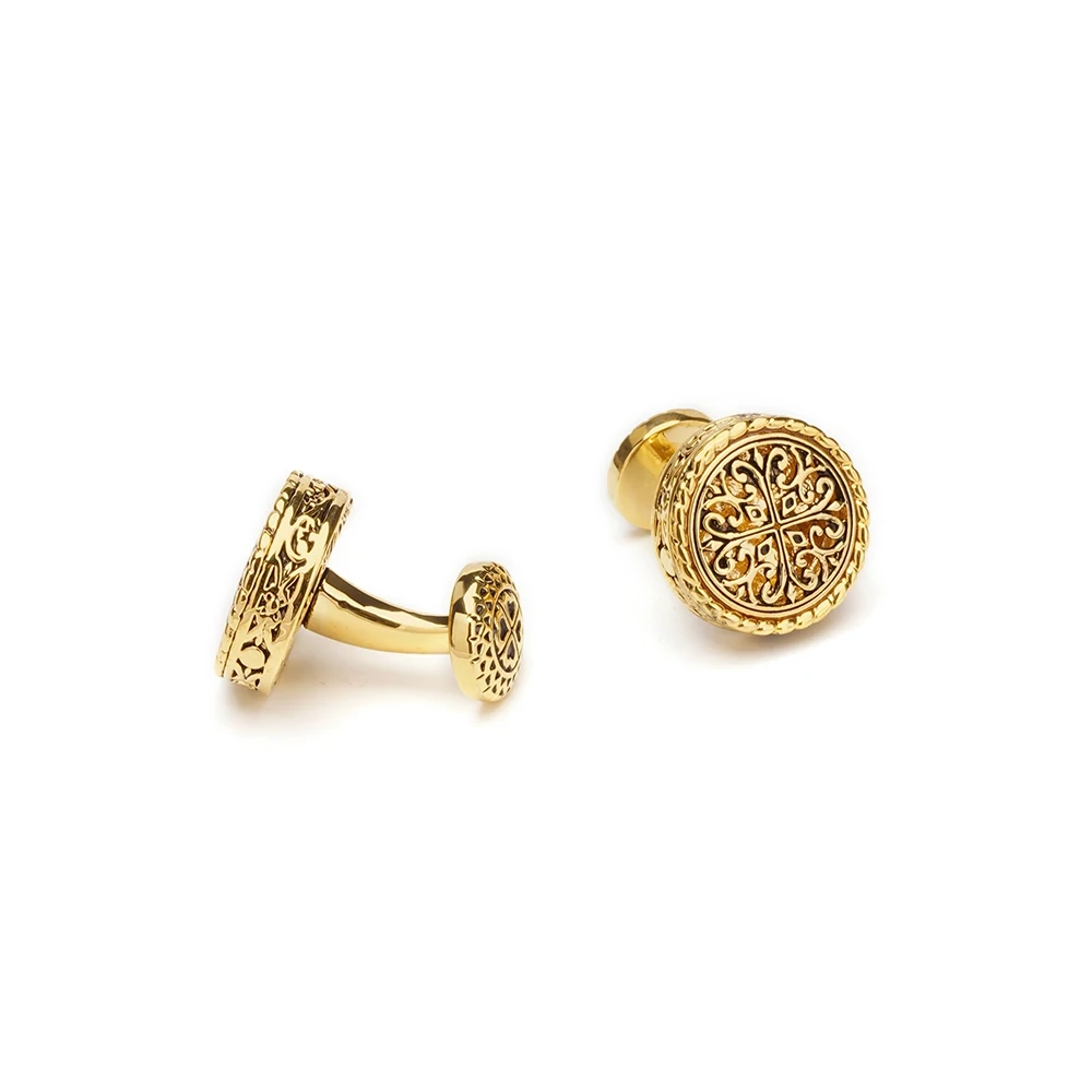 gold mandela cufflinks