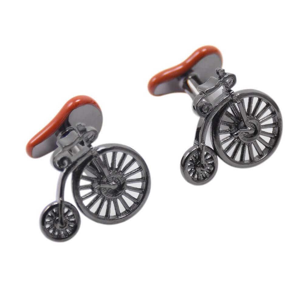 old bicycle cufflinks