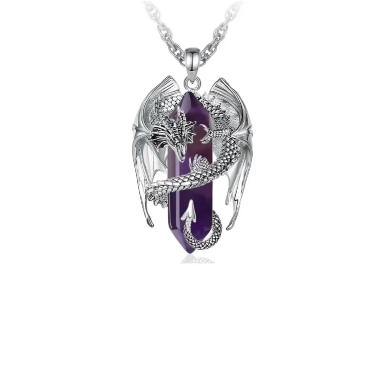 Amethyst Dragon Necklace
