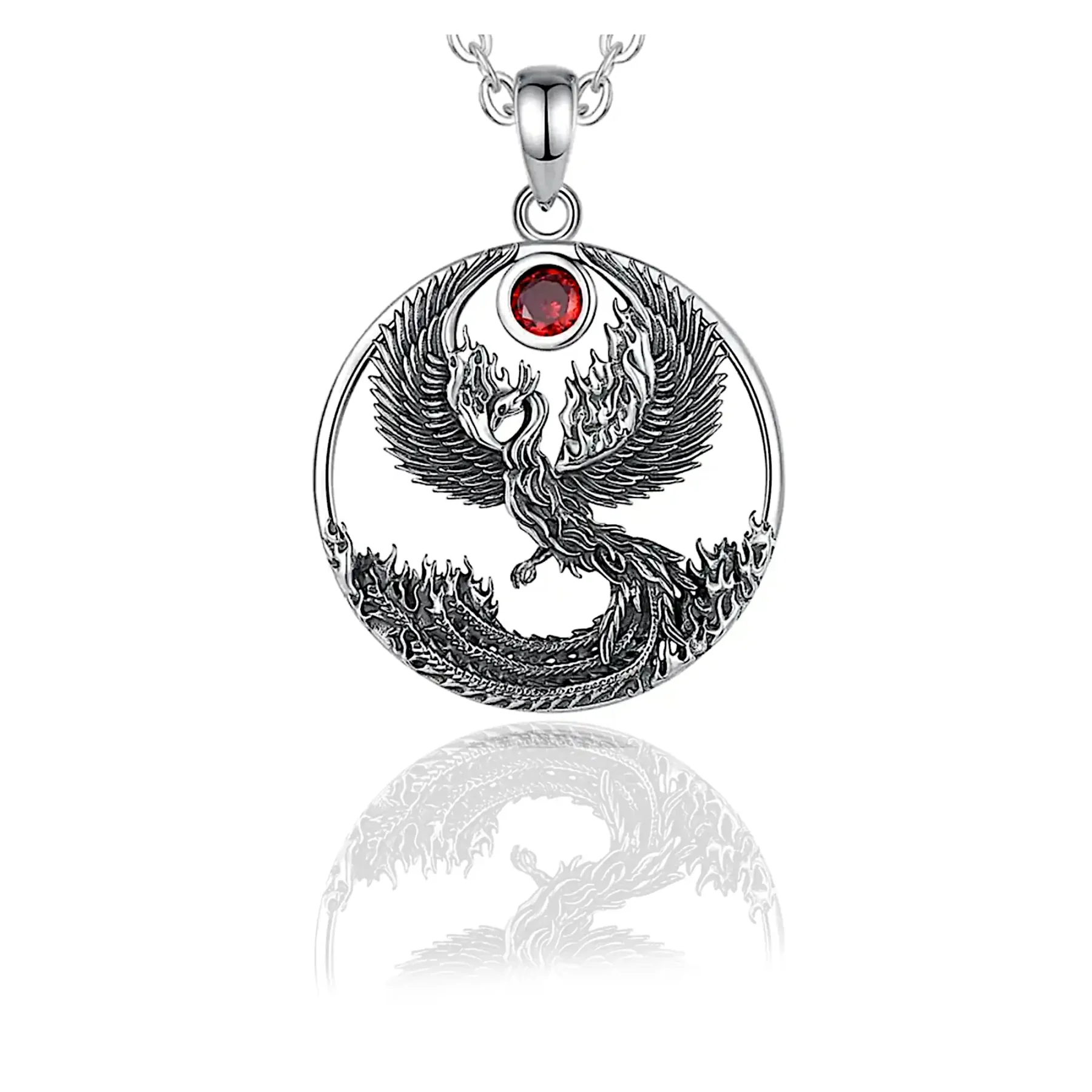 Burning Phoenix Necklace
