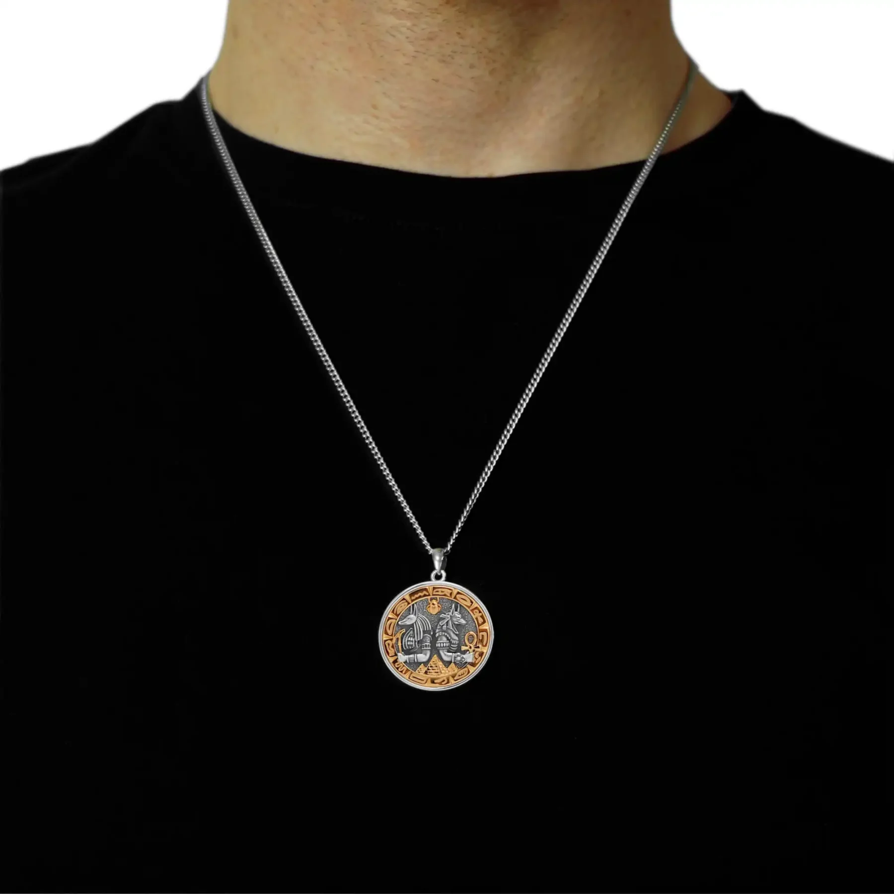 Egyptian Gods Gold Necklace