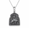 Silver St George Necklace