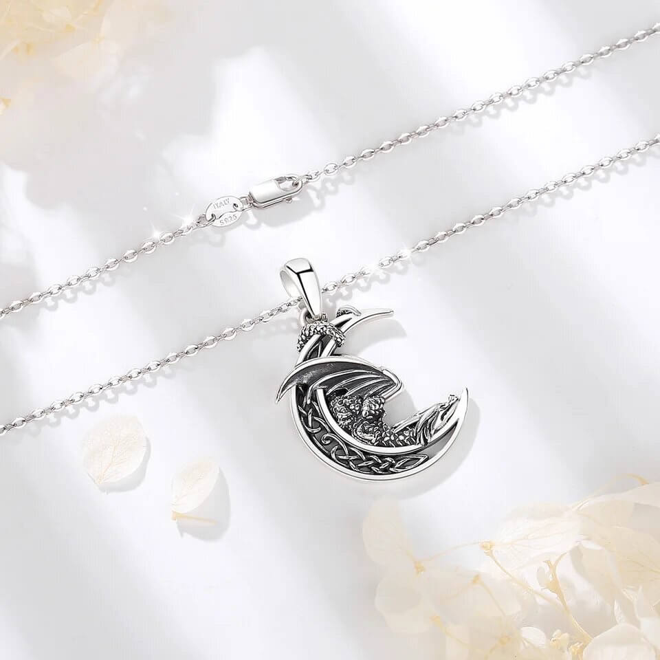 dragon moon pendant