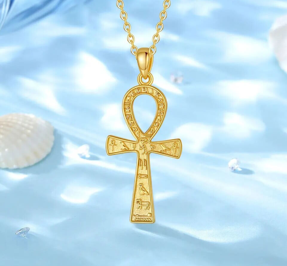 gold ankh pendant