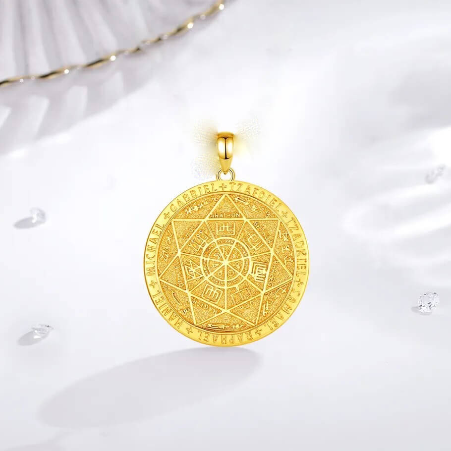 gold archangel pendant