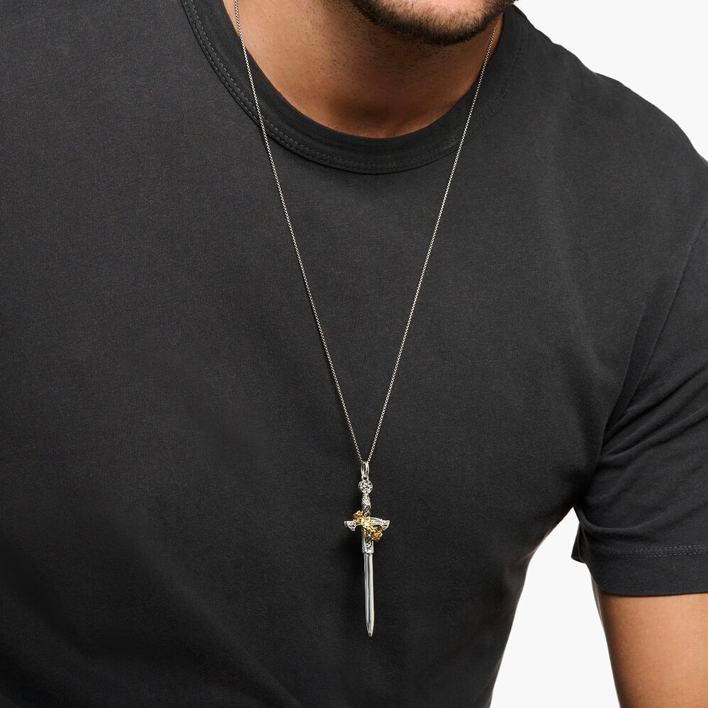 kings sword pendant necklace