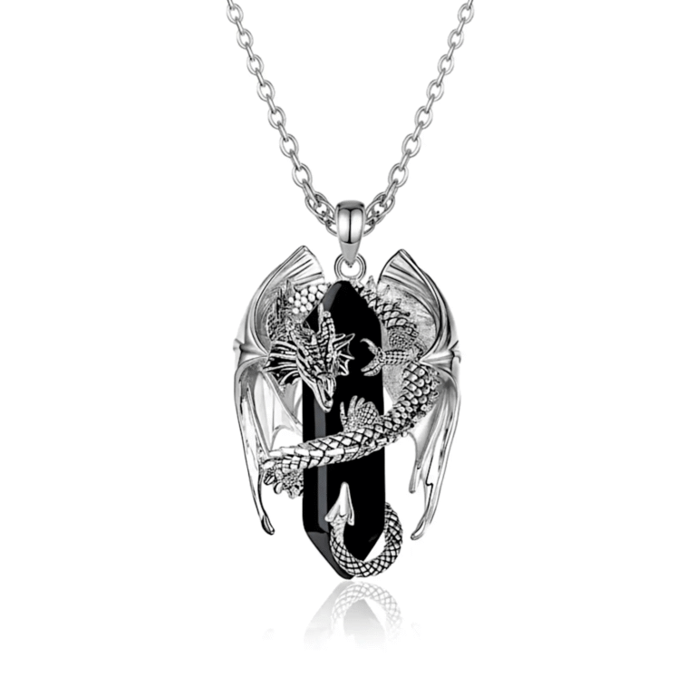 onyx dragon pendant