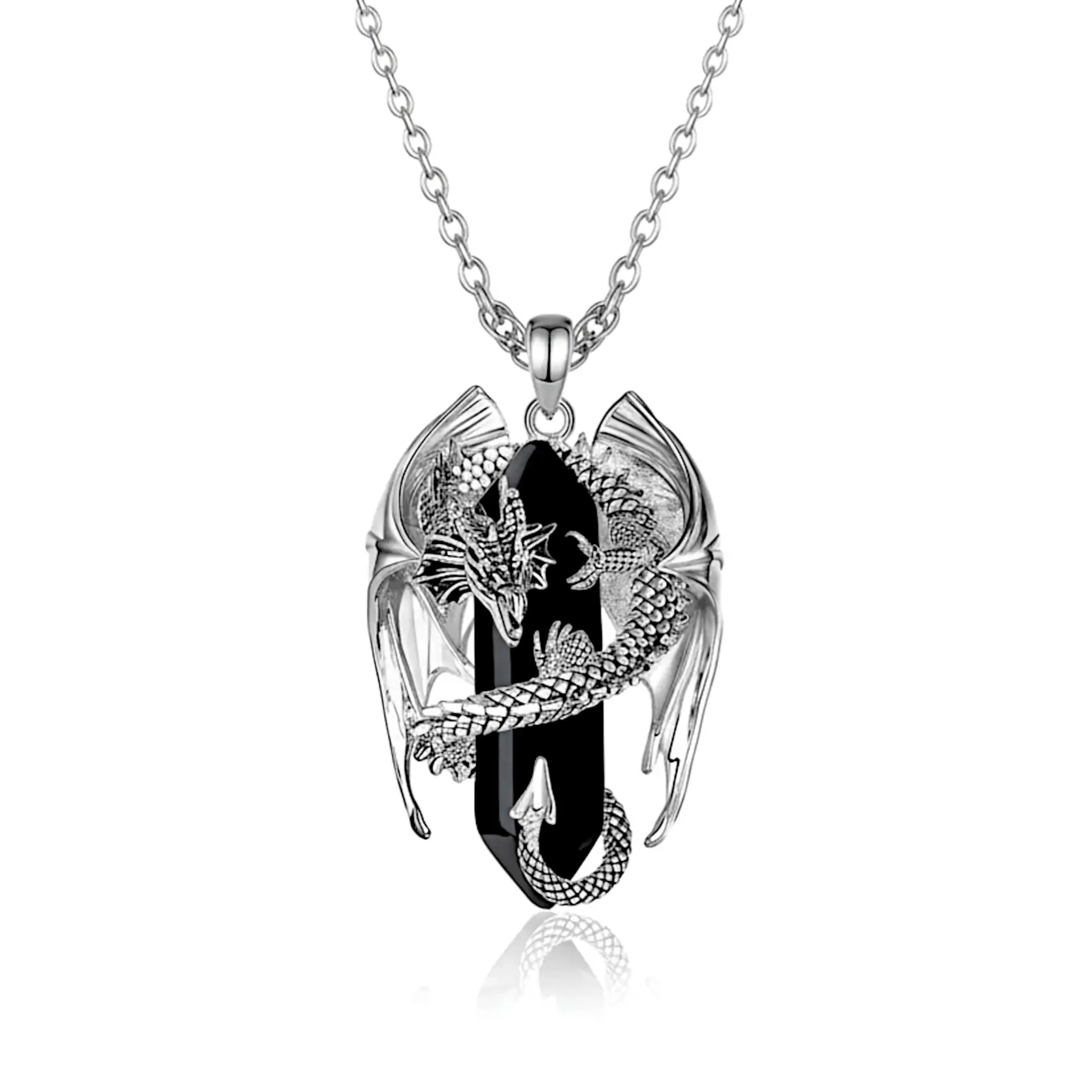 onyx dragon pendant