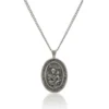 Silver St Anthony Necklace