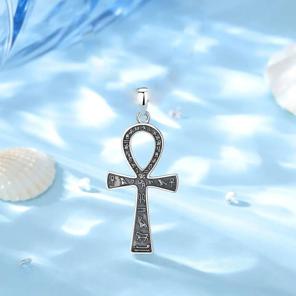 silver ankh pendant
