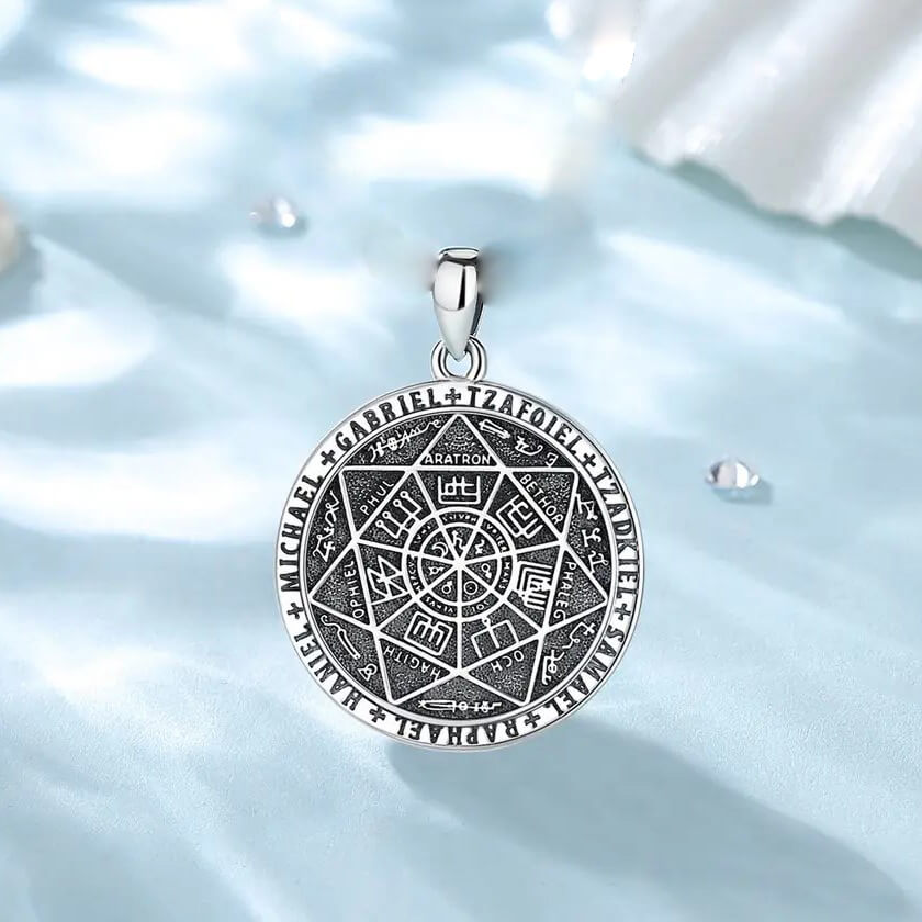 silver archangel pendant