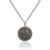 Silver Zodiac Dragon Necklace