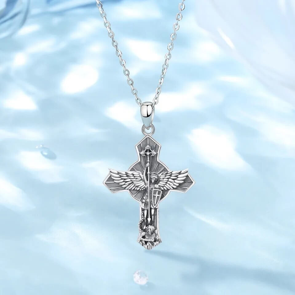 st michael necklace