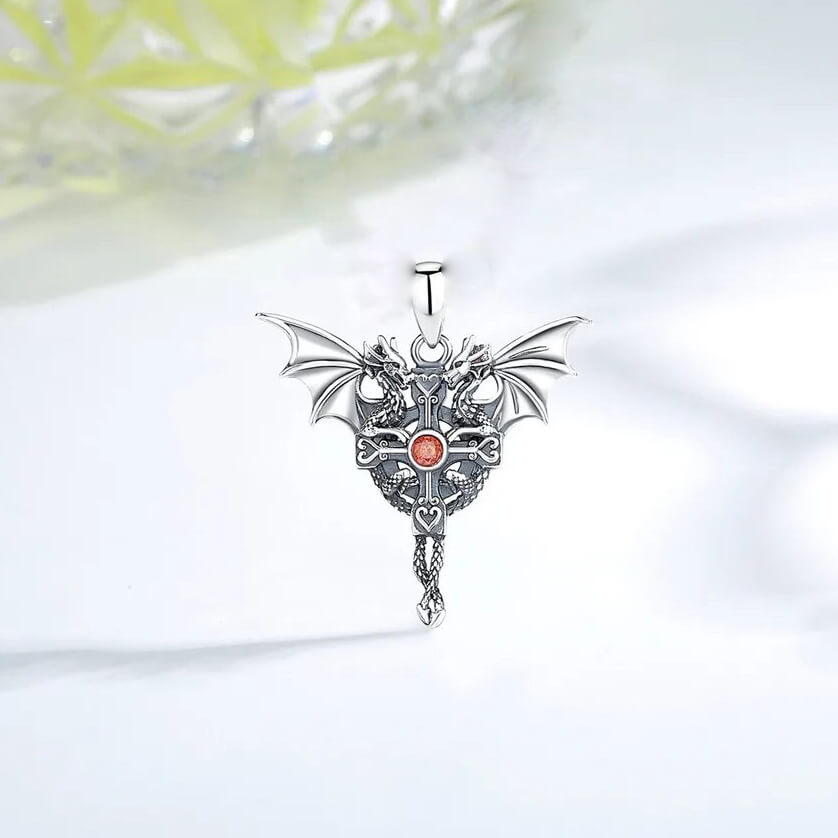 viking dragon pendant