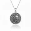 Silver Zodiac Dragon Necklace