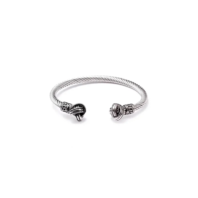 mens silver bangle bracelet