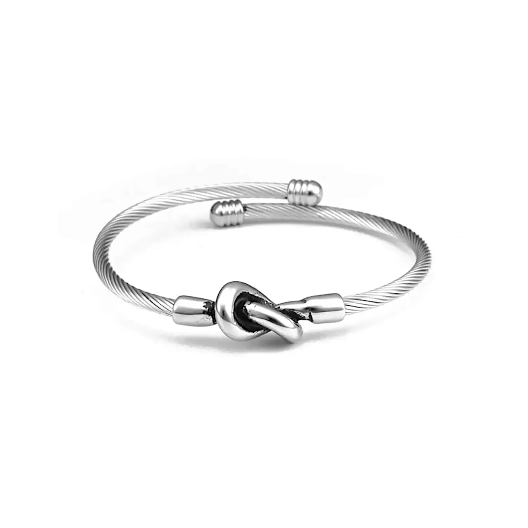 silver infinity bangle