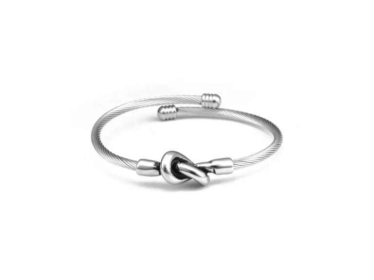 silver infinity bangle