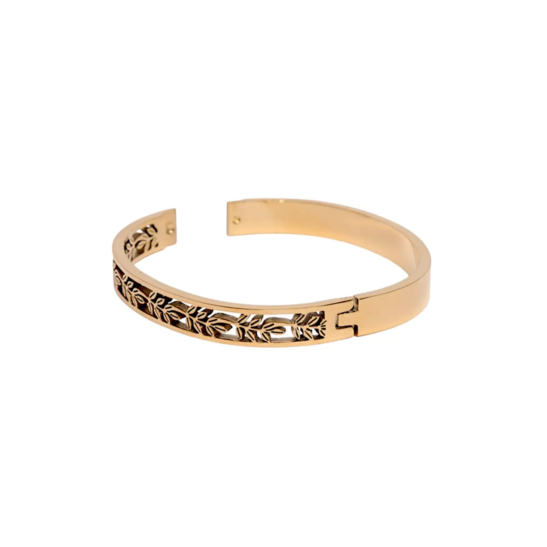 gold leaf bracelet