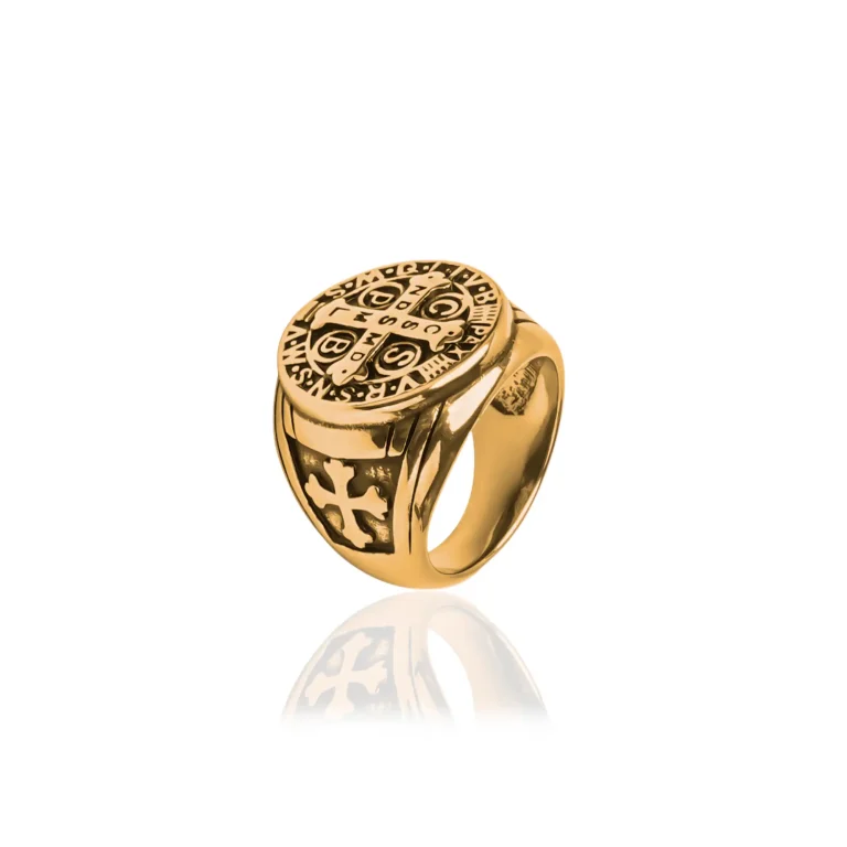 St Benedict Ring Gold