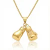 Gold Boxing Glove Pendant