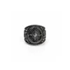 Old-World Silver Compass Ring