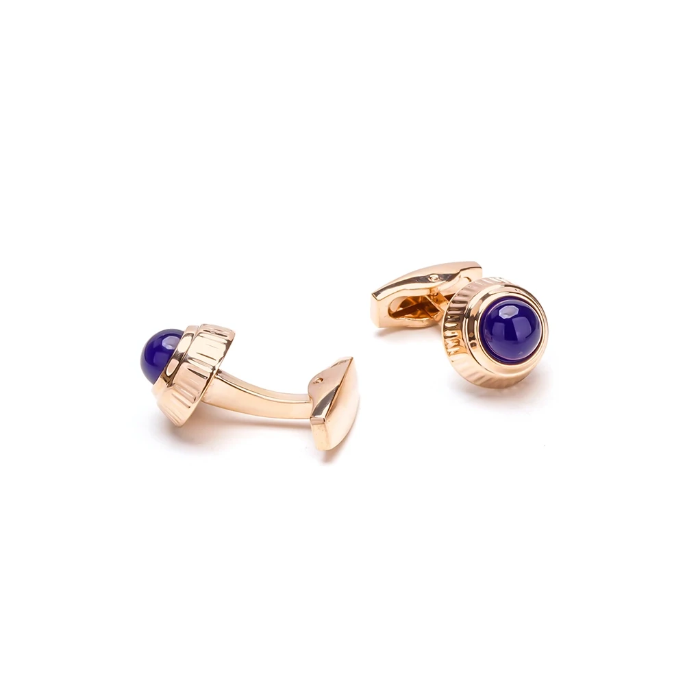 Blue Stud Garnet Gemstone Cufflink
