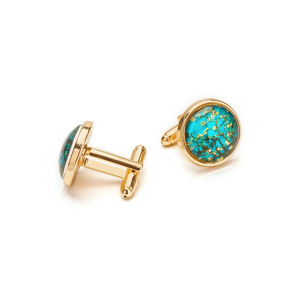 almond blossom cufflinks