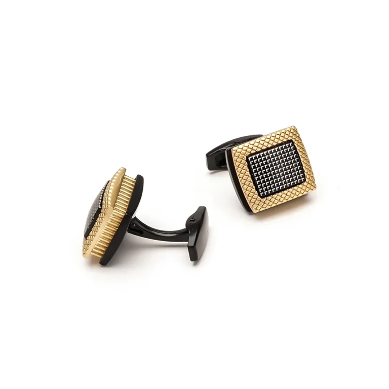 Bronze square cufflinks