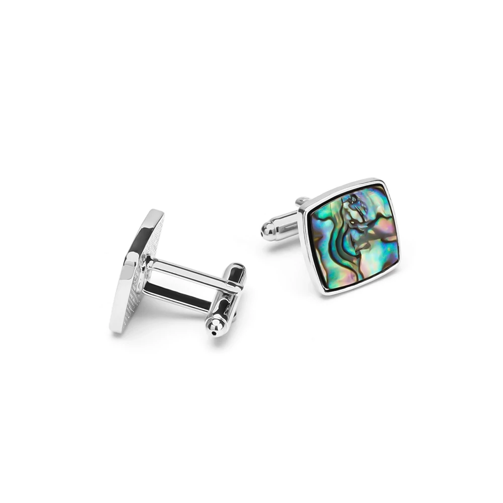 abalone shell cufflinks
