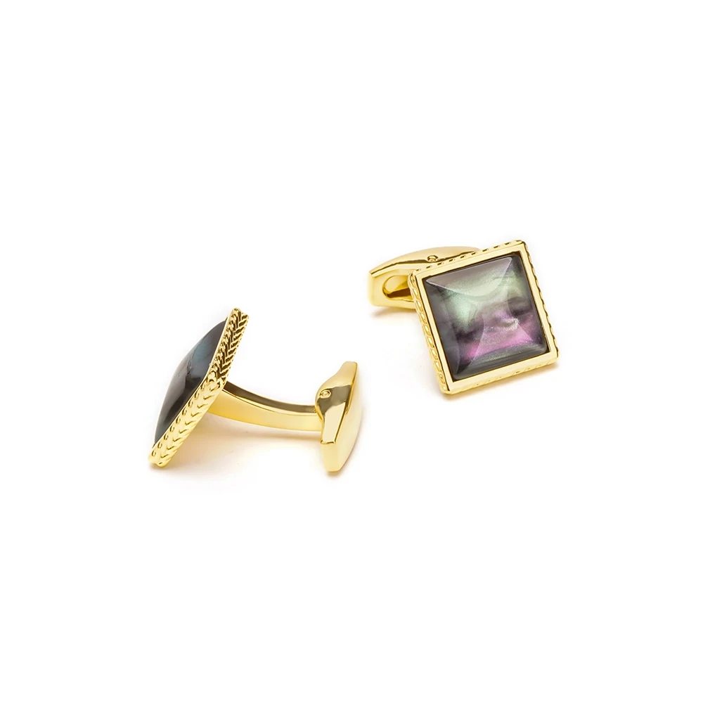 Square Galaxy Crystal Cufflinks