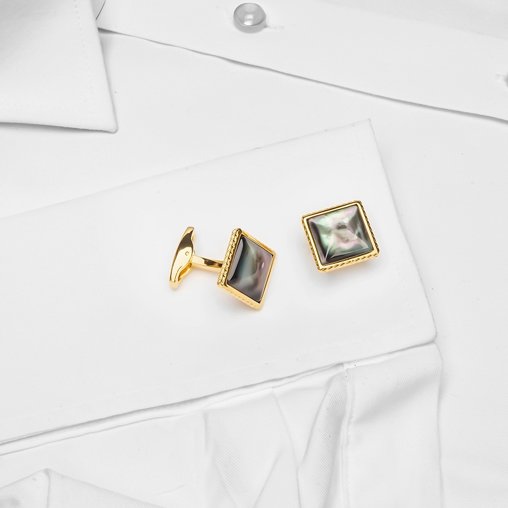 Square Galaxy Crystal Cufflinks