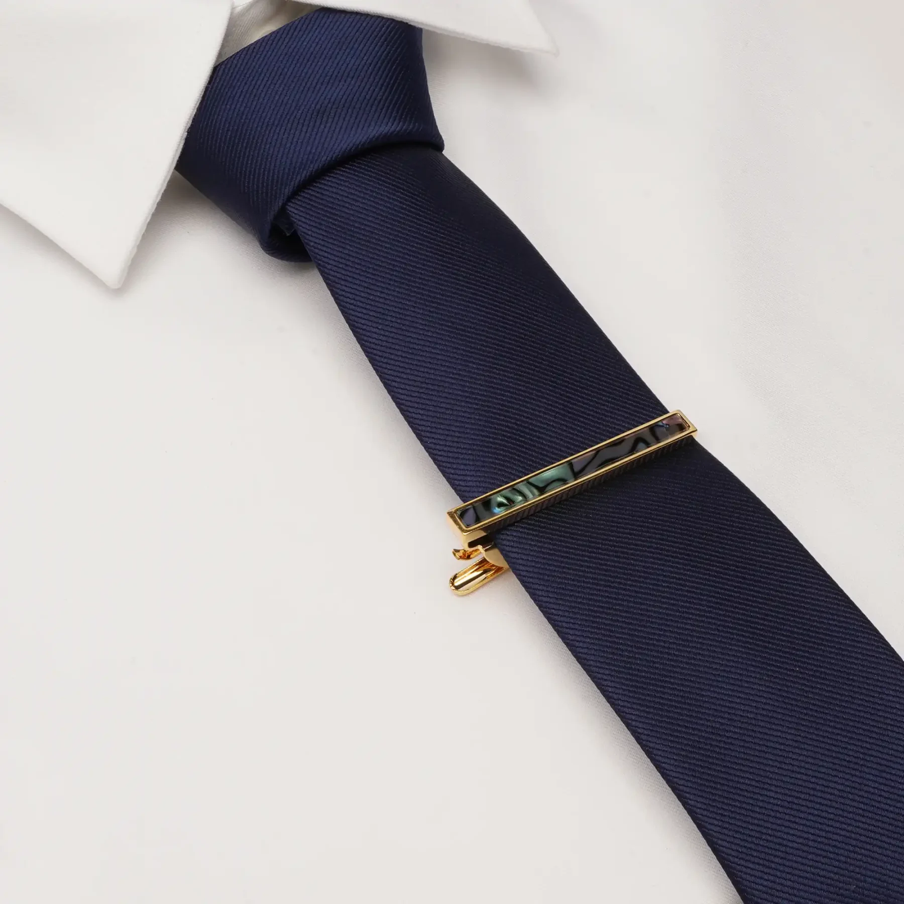 abalone shell tie bar