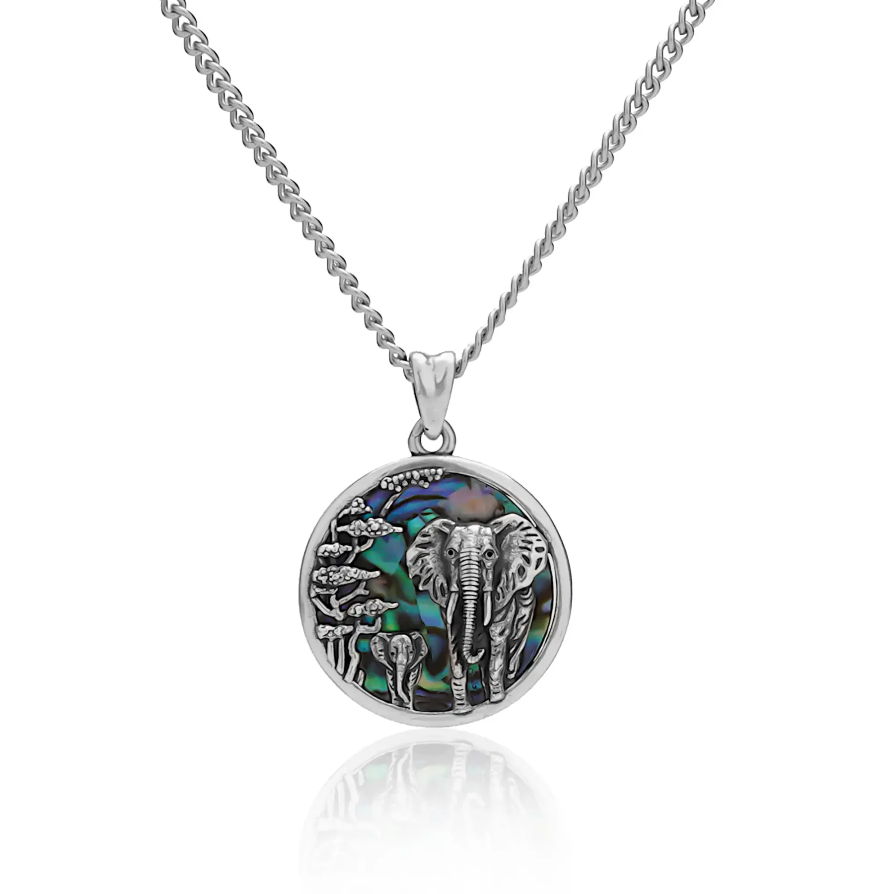 silver elephant pendant